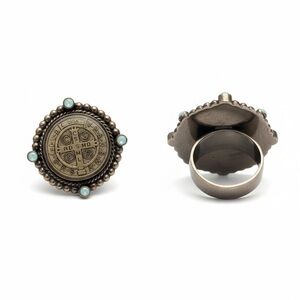 Virgins Saints & Angels Bronze Medallion Ring